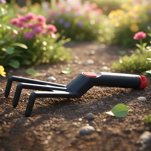 Hand Garden Cultivator Rake – Lightweight Soil Loosening Tool