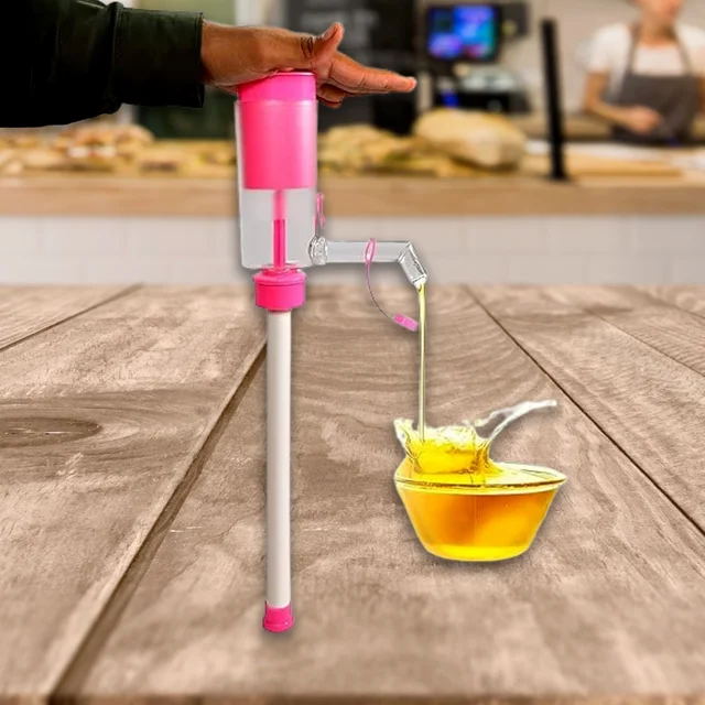 Hand Press Oil Extractor – Manual Plastic Oil Pump for Cups & Cans