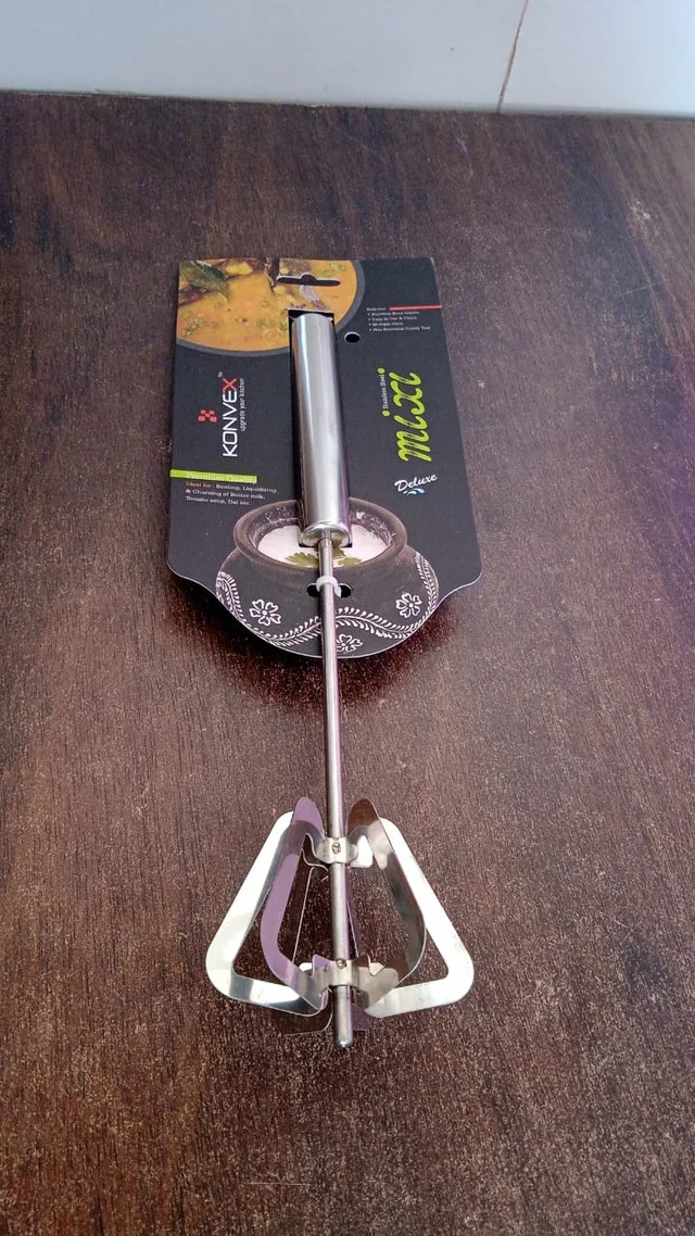 Hand Push Mixer – Stainless Steel Egg Whisk & Blender | Konvex