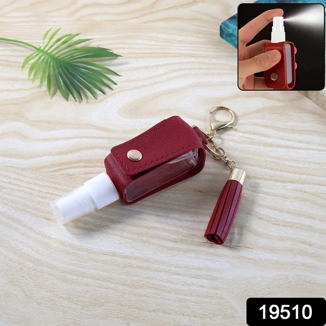Hand Sanitizer Holder Keychain – Stylish Faux Leather with Tassel