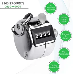 Hand Tally Counter – 4-Digit Manual Clicker | FitFuzion