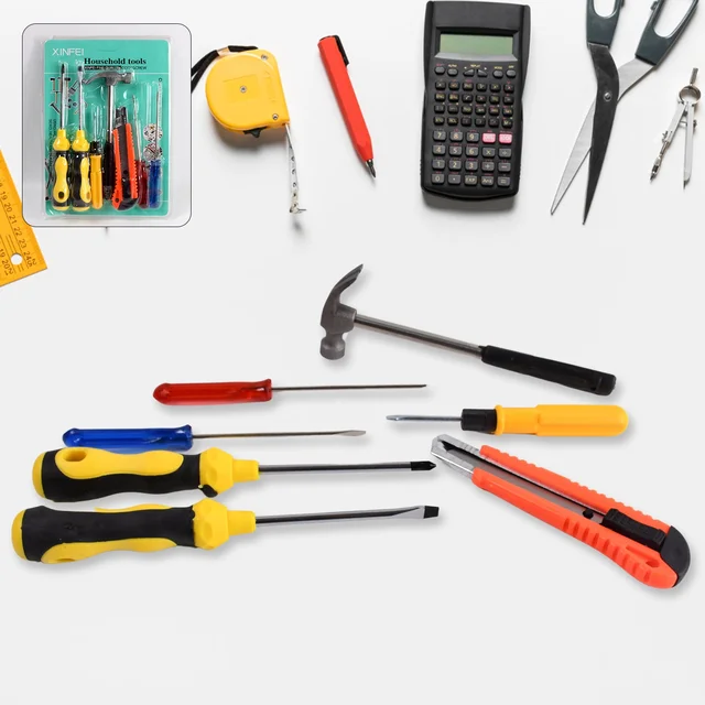 Hand Tool Kit with Magnetic Wristband – 7-Piece Durable Set