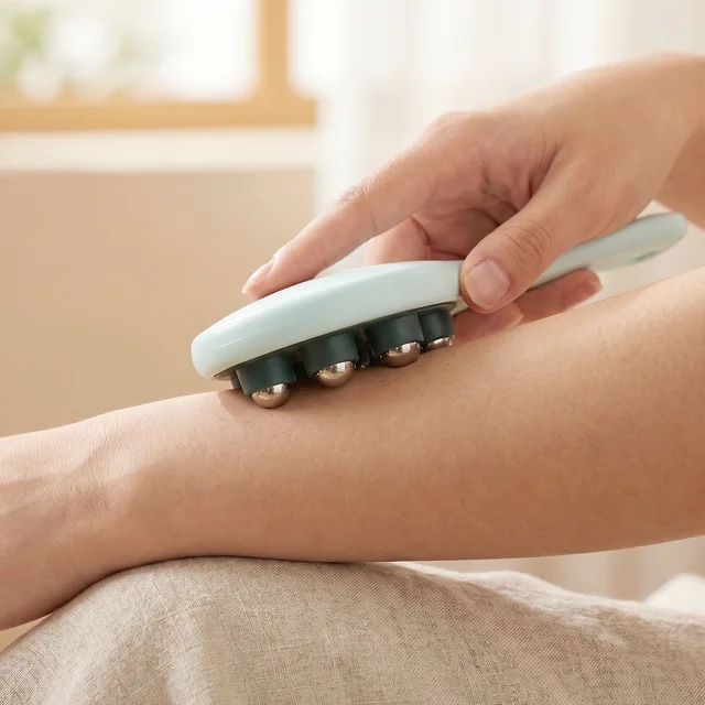 Handheld Body Massager – 7 Steel Balls for Muscle Relief