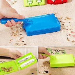 Handheld Carpet Cleaner – Dust Crumb Collector Brush | Velvet Wipe