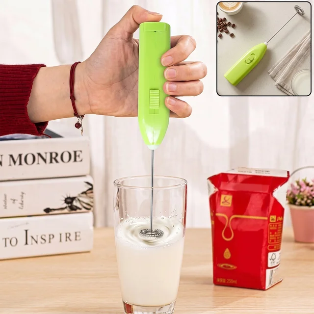 Handheld Electric Egg Beater Milk Frother Mini Whisk Coffee Beater (1 Pc)