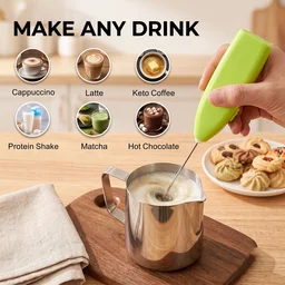 Handheld Electric Egg Beater Milk Frother Mini Whisk Coffee Beater (1 Pc)