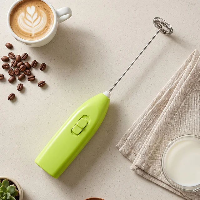 Handheld Electric Egg Beater Milk Frother Mini Whisk Coffee Beater (1 Pc)