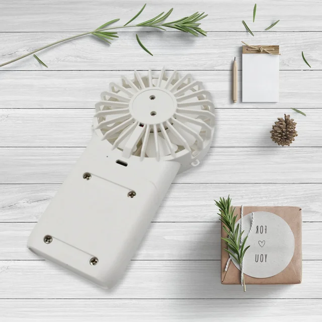 Handheld Fan – USB Rechargeable, 3 Speed Portable | Velvet Wellness