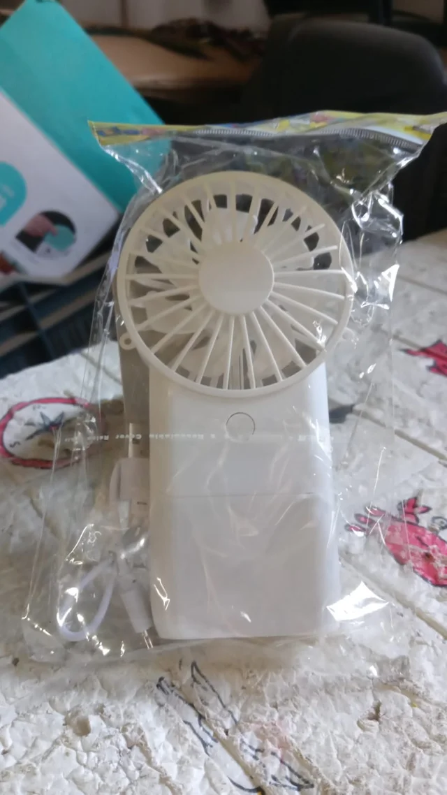 Handheld Fan – USB Rechargeable, 3 Speed Portable | Velvet Wellness
