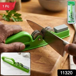 Handheld Knife Sharpener with Grip Handle, Manual Blade Sharpening Tool (1 Pc)