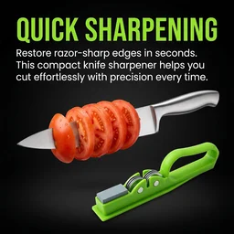 Handheld Knife Sharpener with Grip Handle, Manual Blade Sharpening Tool (1 Pc)