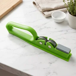 Handheld Knife Sharpener with Grip Handle, Manual Blade Sharpening Tool (1 Pc)
