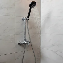 Handheld Shower Head, Flexible Stainless Steel Hose for Easy Use