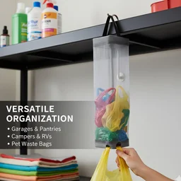 Hanging Waste Bag Holder – Durable Mesh Organizer | Tidy Table