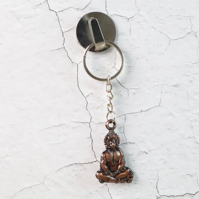 Hanuman Keychain Set – Durable Metal 2-Piece Mix Design