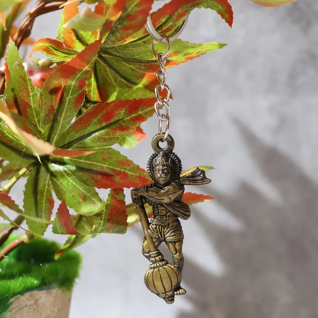 Hanuman Keychain Set – Durable Metal 2-Piece Mix Design