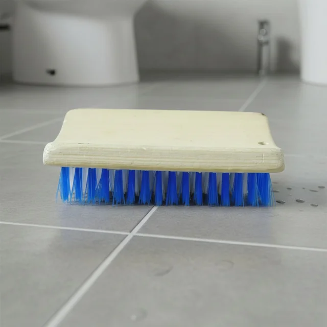 Hard Bristle Cleaning Brush – Durable Wooden Handle for Tough Scrubbing