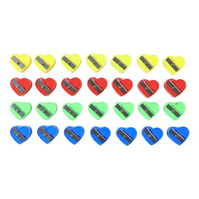 Heart Shape Pencil Sharpener – Colorful & Portable for Kids