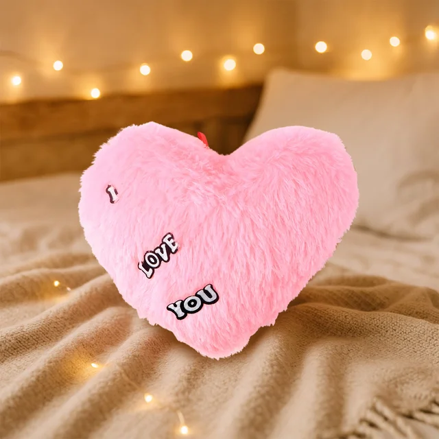 Heart Shape Plush Cushion – Soft & Romantic Love Pillow