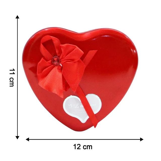 Heart Shape Valentine’s Gift Box with Teddy Bear & Rose | GiftEternal