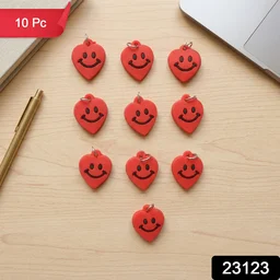 Heart-Shaped Smile Keychains – Vibrant & Durable Accessory Set