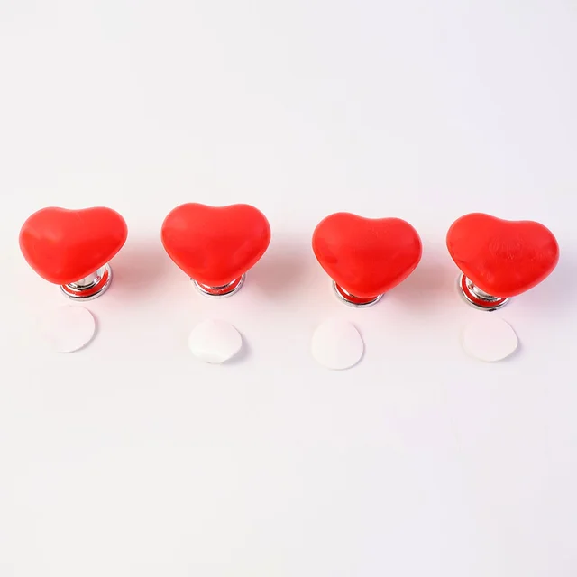 Heart-Shaped Toilet Flush Button – Stylish & Durable 4 Pc Set