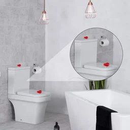 Heart-Shaped Toilet Flush Button – Stylish & Durable 4 Pc Set