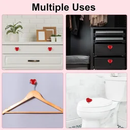 Heart-Shaped Toilet Flush Button – Stylish & Durable 4 Pc Set