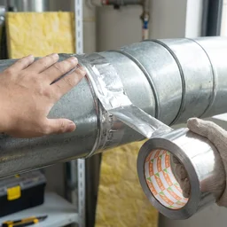 Heat-Resistant Aluminium Foil Tape – Waterproof Pipe Sealant for HVAC