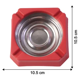 Heat-Resistant Ashtray – Stainless Steel Inner Bowl for Easy Cleaning