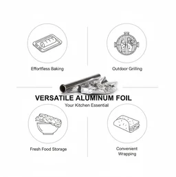 Heavy Duty Aluminum Foil Roll – Non-Stick & Thick | Bake & Dwell