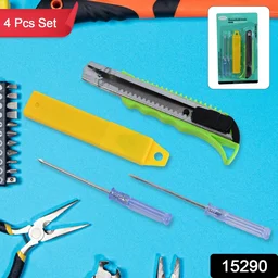 Heavy Duty Cutter Knife with 2 Screwdrivers - Safe & Durable Set