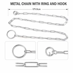 Heavy Duty Dog Chain Leash – Durable 67-inch Pet Tether for Control