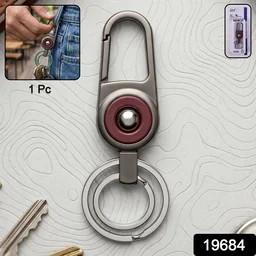 Heavy Duty Metal Key Holder – Secure Clipping & Dual Rings