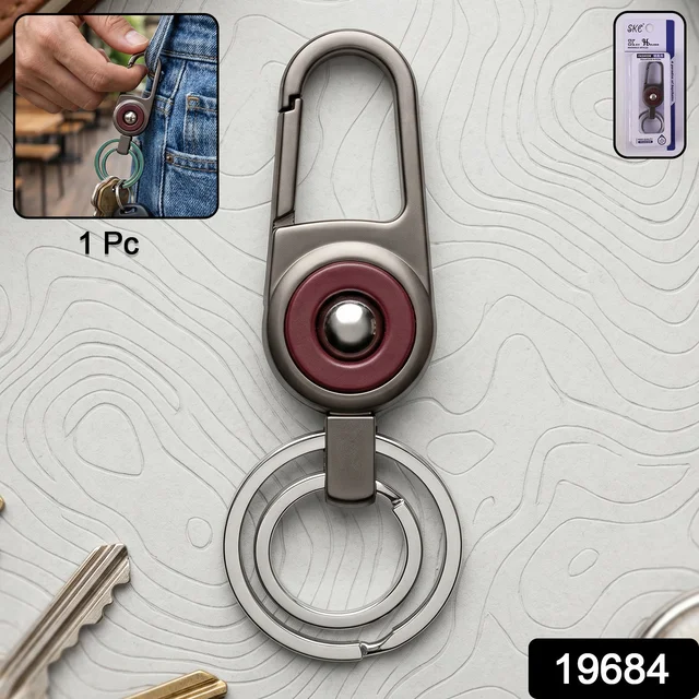 Heavy Duty Metal Key Holder – Secure Clipping & Dual Rings
