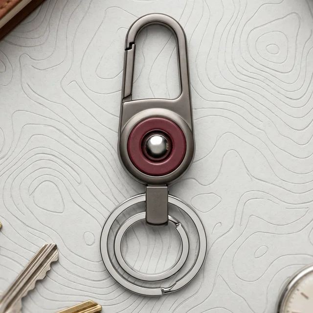 Heavy Duty Metal Key Holder – Secure Clipping & Dual Rings