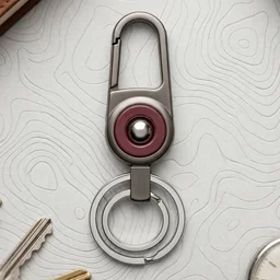 Heavy Duty Metal Key Holder – Secure Clipping & Dual Rings