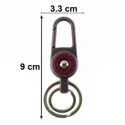 Heavy Duty Metal Key Holder – Secure Clipping & Dual Rings