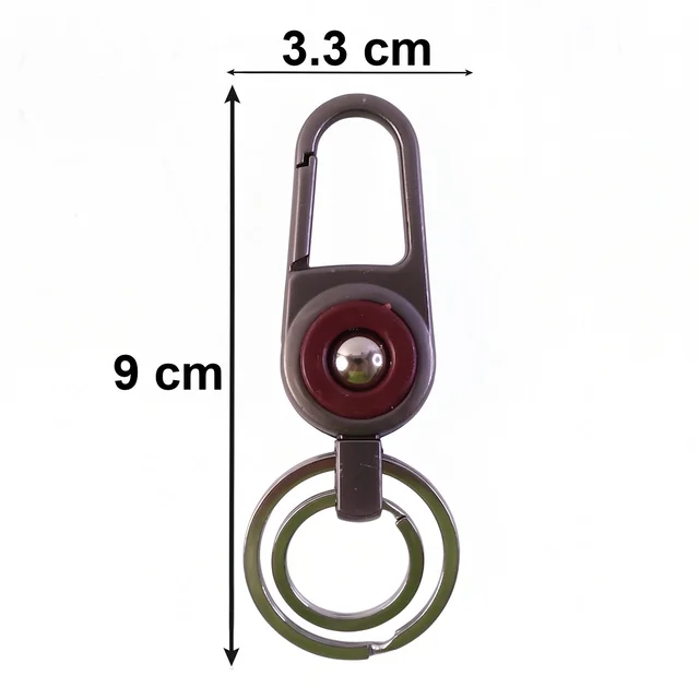 Heavy Duty Metal Key Holder – Secure Clipping & Dual Rings