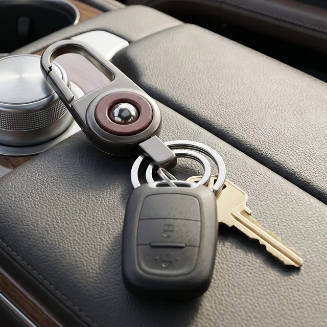 Heavy Duty Metal Key Holder – Secure Clipping & Dual Rings