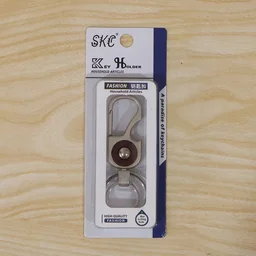 Heavy Duty Metal Key Holder – Secure Lock Carabiner & Dual Rings