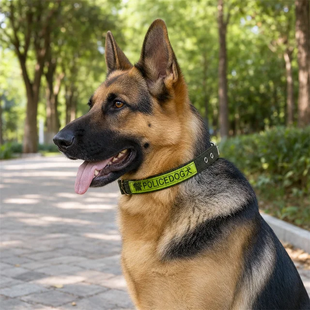 Heavy Duty Nylon Dog Collar – Reflective & Adjustable for Active Dogs