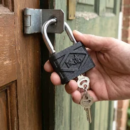 Heavy Duty Padlock – 60mm Iron Lock with 3 Keys | AutoSafeo