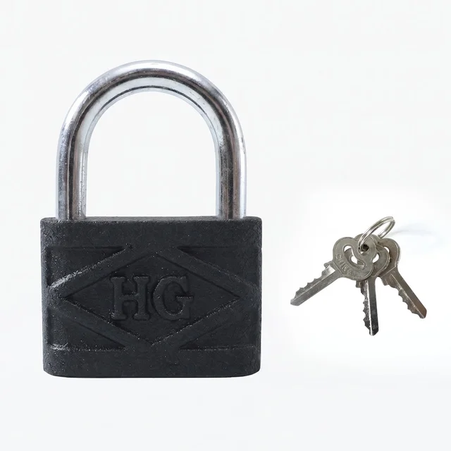 Heavy Duty Padlock – 60mm Iron Lock with 3 Keys | AutoSafeo