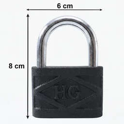Heavy Duty Padlock – 60mm Iron Lock with 3 Keys | AutoSafeo
