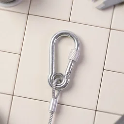 Heavy Duty Steel Clothesline – 5 Meter Wire Rope with Carabiner Hooks