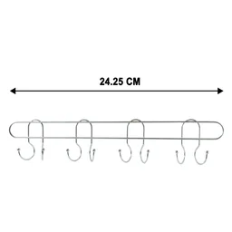Heavy Duty Wall Mounted Hook Rack – Durable Stainless Steel Organizer