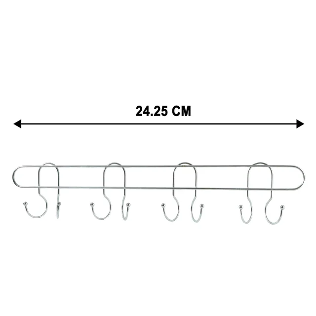 Heavy Duty Wall Mounted Hook Rack – Durable Stainless Steel Organizer