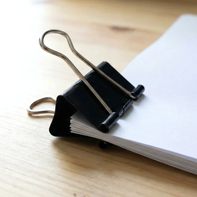 Heavy-Duty Binder Clips – Strong 19 mm Metal, 40 Pc Set