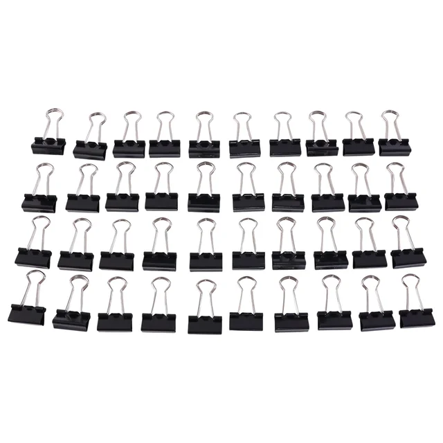 Heavy-Duty Binder Clips – Strong 19 mm Metal, 40 Pc Set